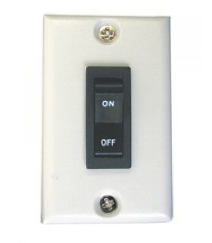 Prime Products Rocker Switch w/ Plastic Plate (White)